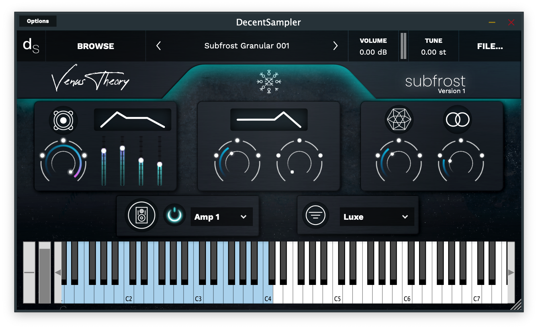 User Interface for the Subfrost Sample Library