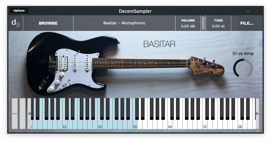 User interface for the Basitar instrument