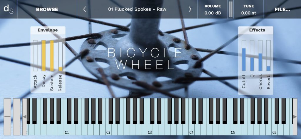 Bicycle Wheel Sample Library User Interface