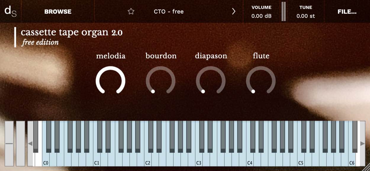 Cassette Tape Organ Free Edition User Interface